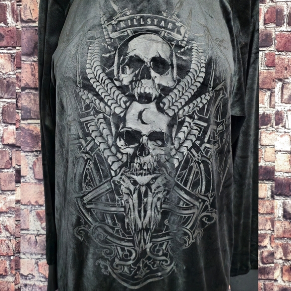 Killstar Survival Mode Velvet Sweater Dress - Picture 7 of 12